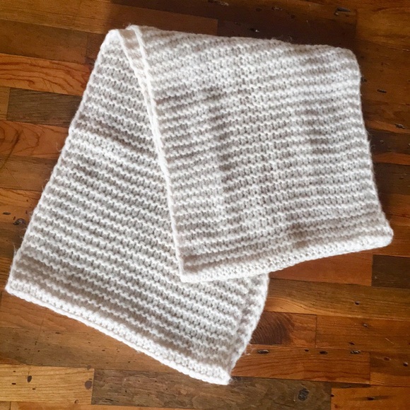 Pink - Cream Infinity Scarf - Picture 2 of 4